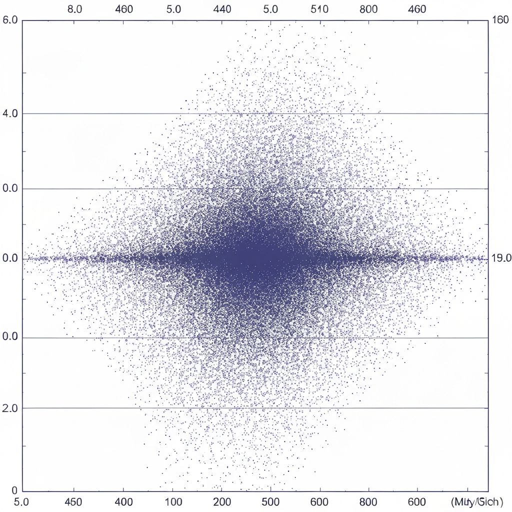 Scientific scatter plot visualization